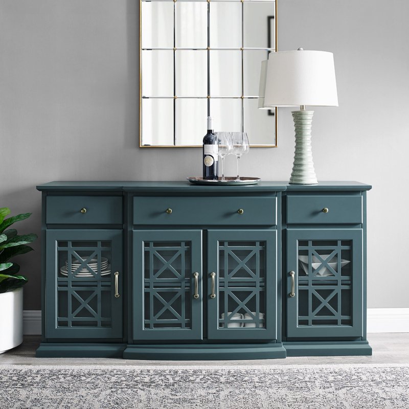 Painted High Grade MDF Manufactured Wood Drawer Sideboard