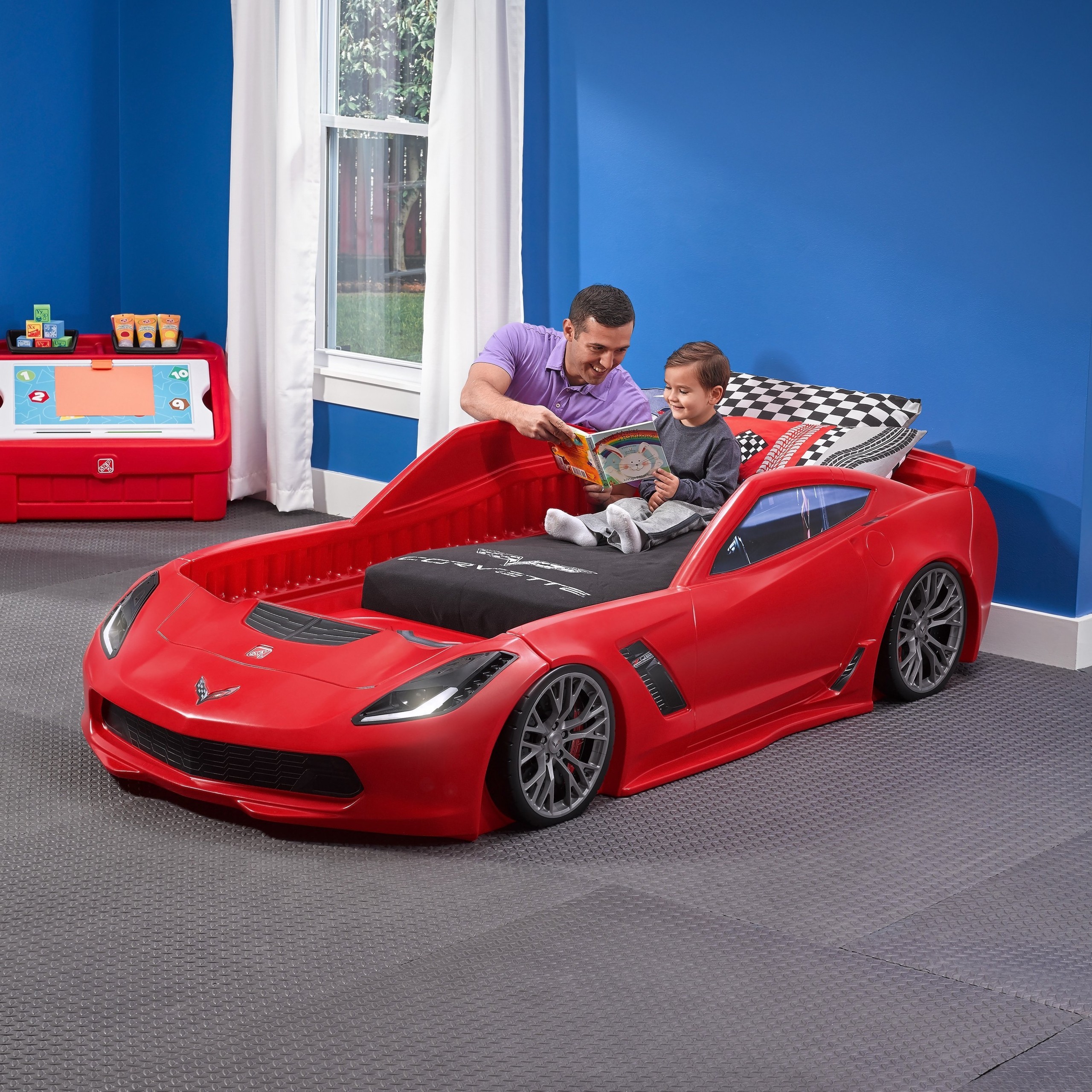 Corvette Car Toddler Bed