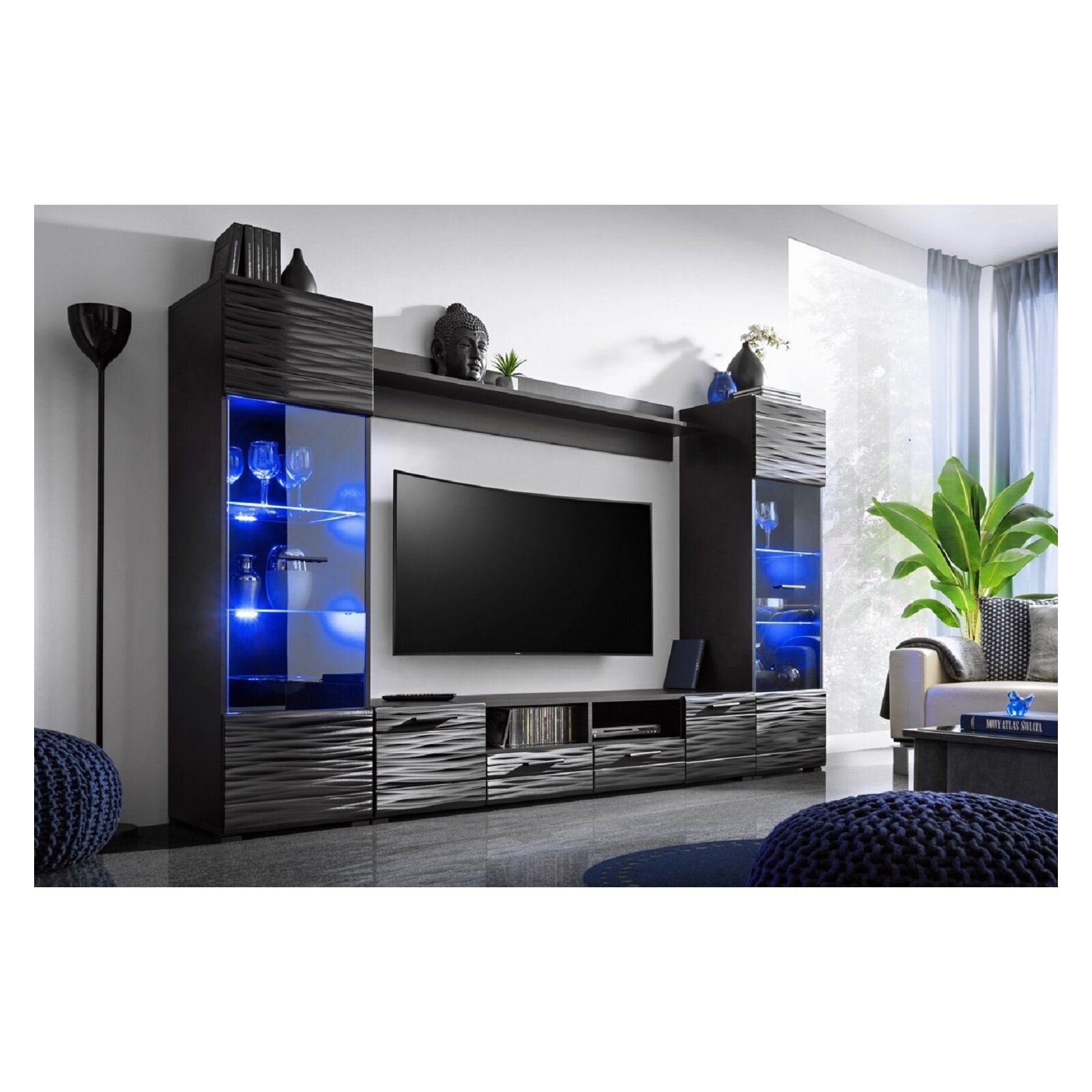 Entertainment center for a store 75 inch tv