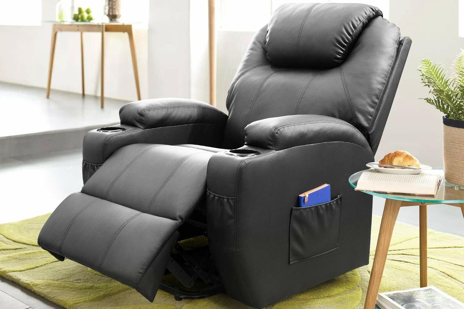 Best recliner with heat best sale and massage