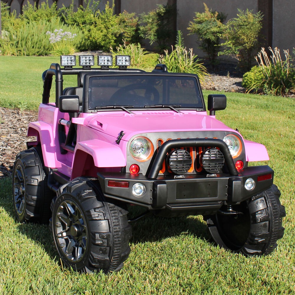 Ride on car 12v kids power wheels jeep truck remote