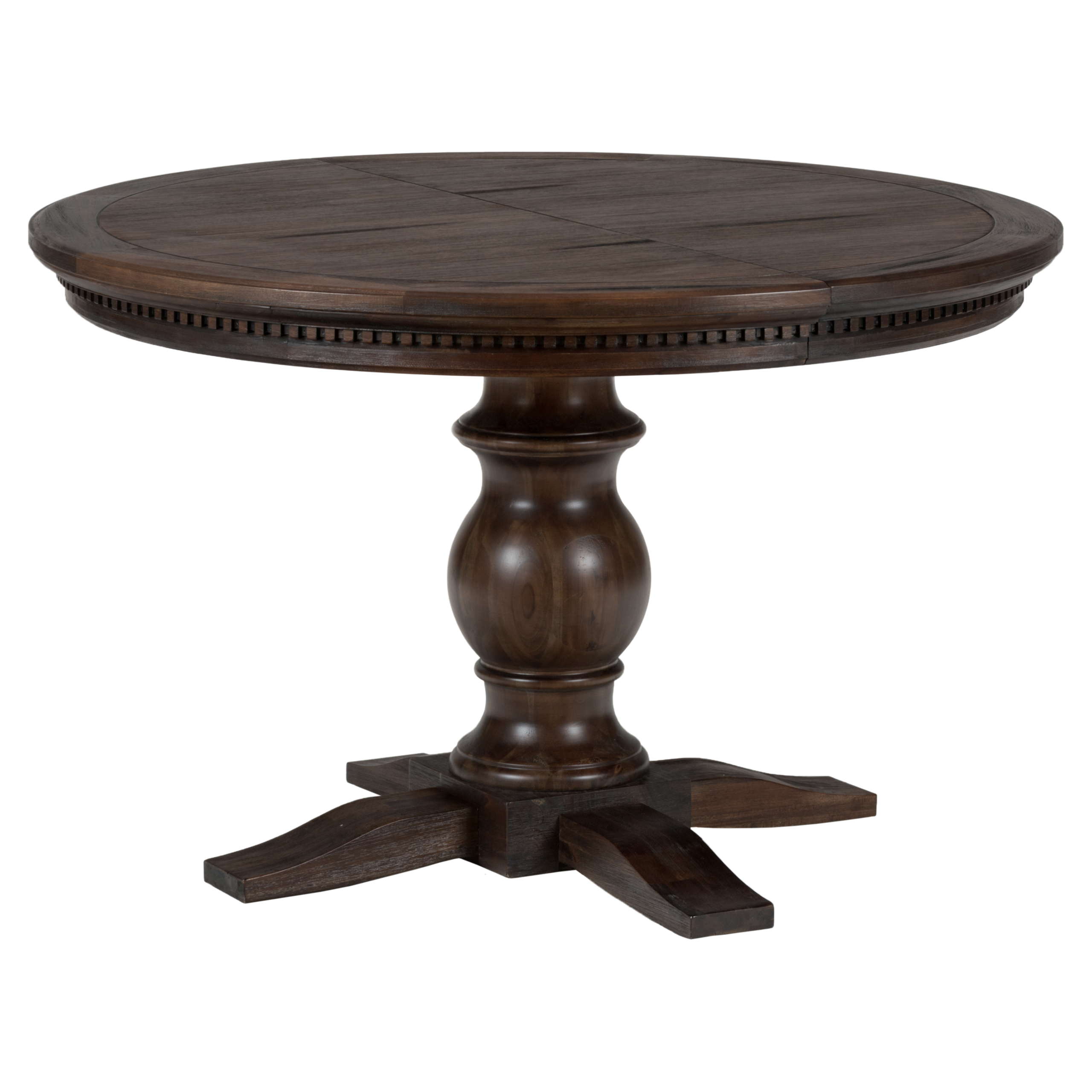 Rustic Brown Manufactured Wood Dining Table