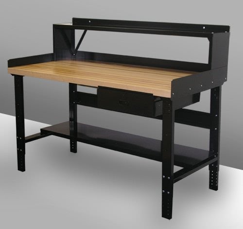 Simple Rolled Steel Workbench Lower Shelf