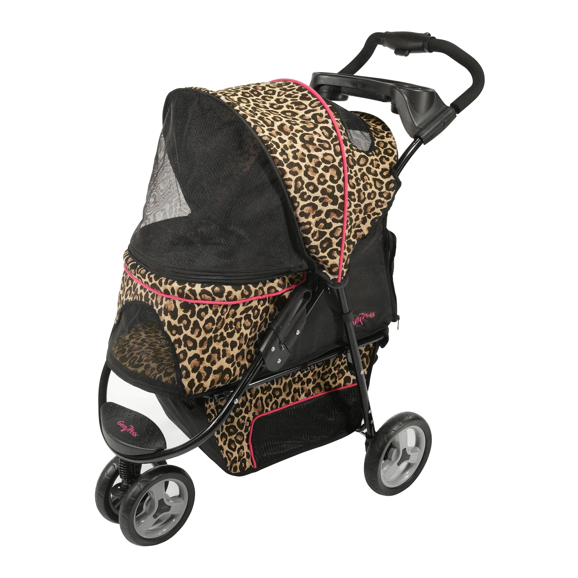 Leopard print dog stroller sale