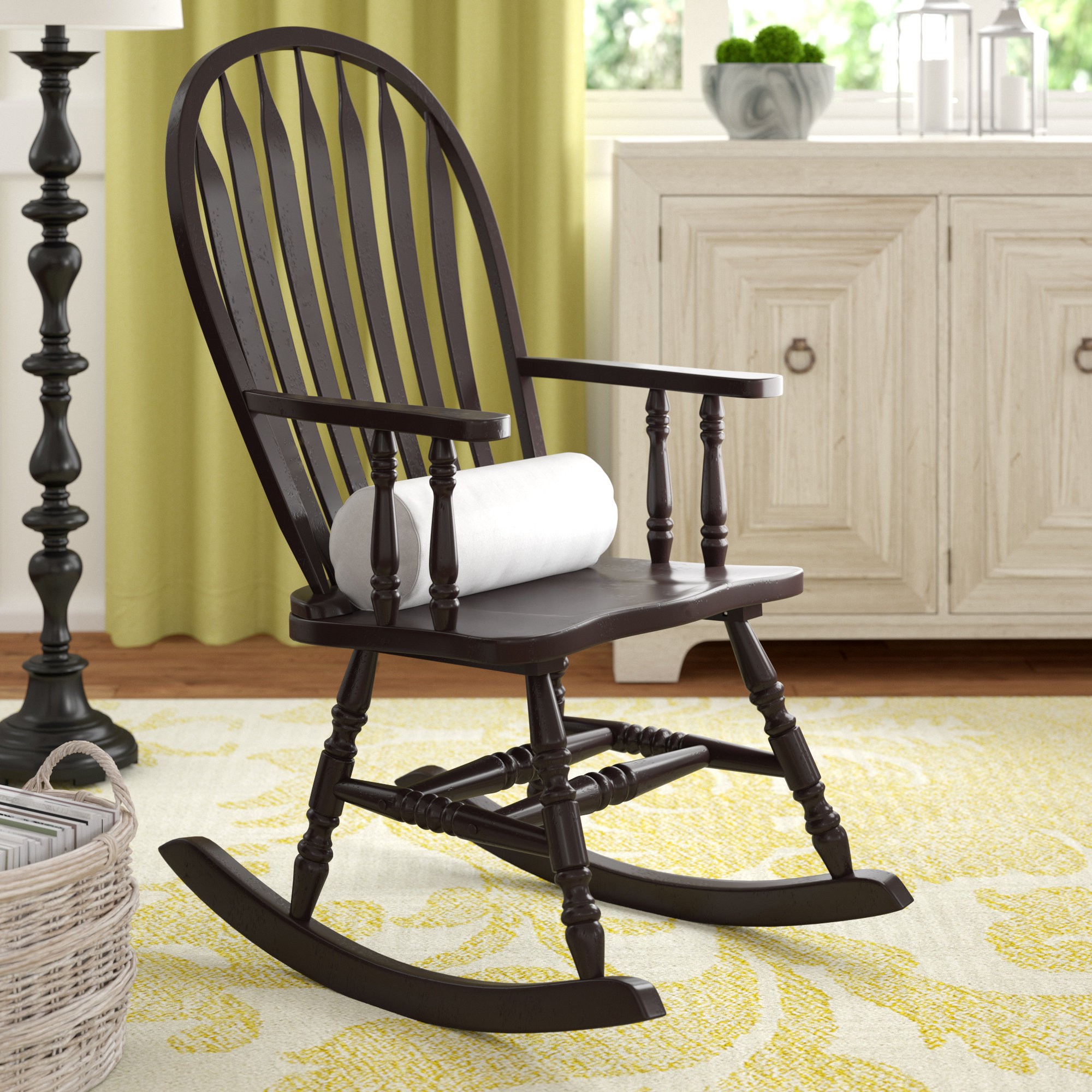 Traditional Rocking Chair With Arms