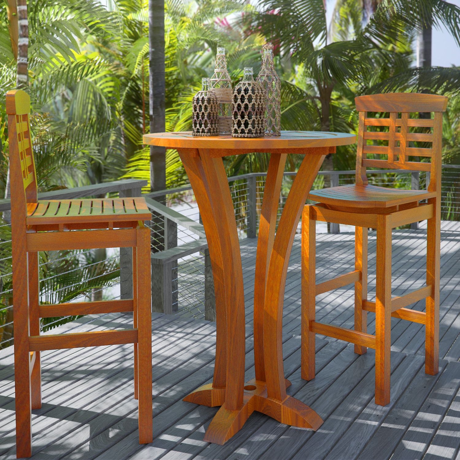 Outdoor Bar Height Table Foter