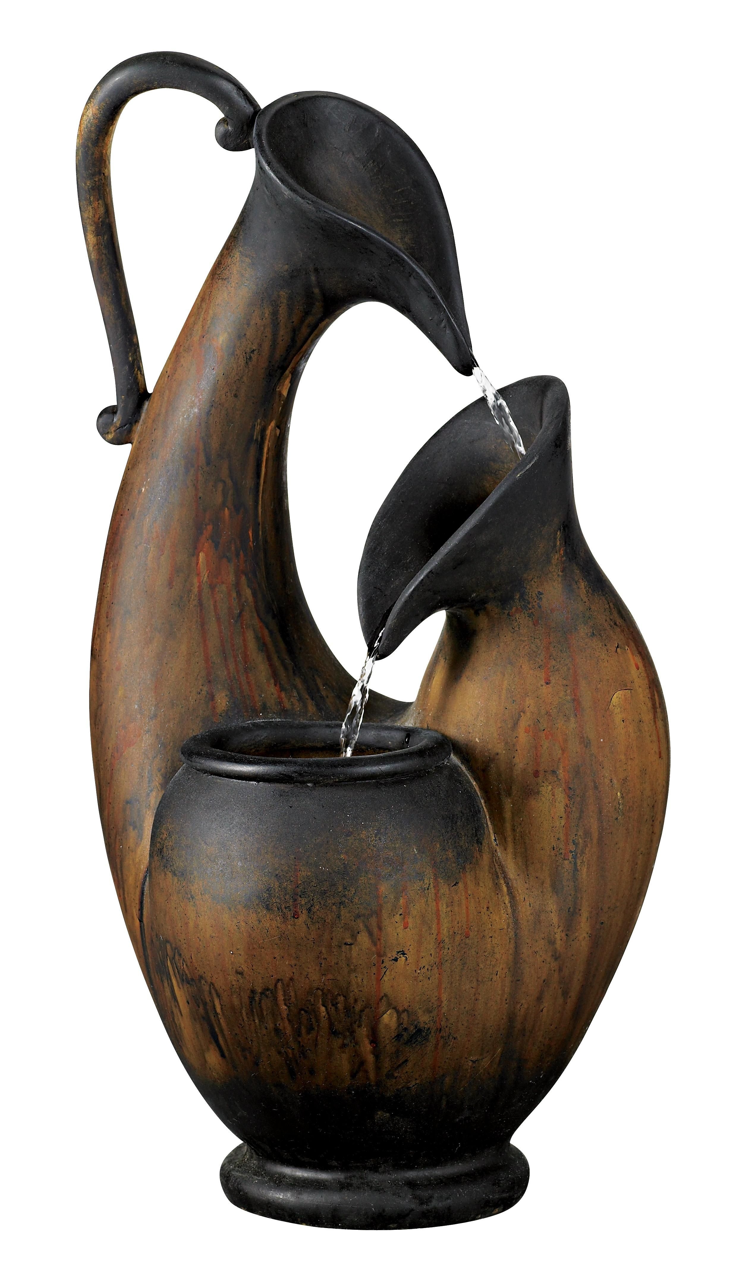 Weathered Jug 24" High Tabletop Fountain