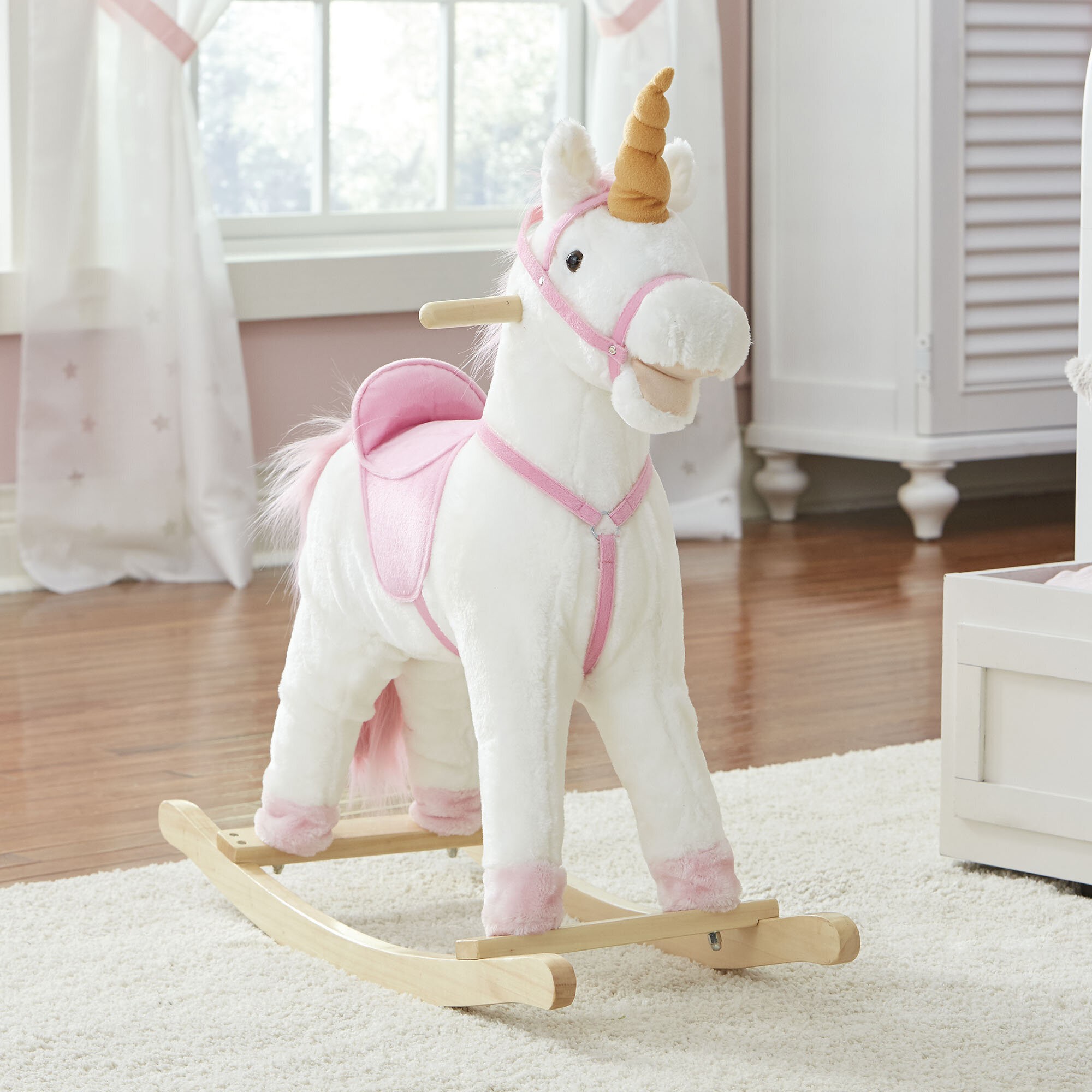 unicorn rocking horse with seat