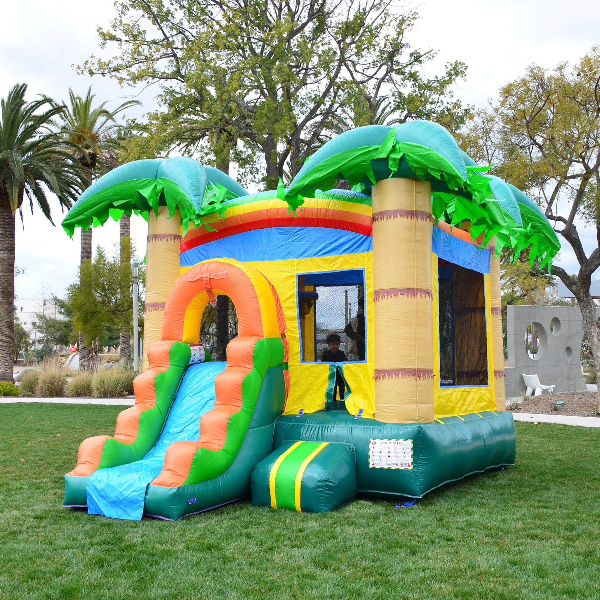 12' x 18' Bounce House with Water Slide and Air Blower