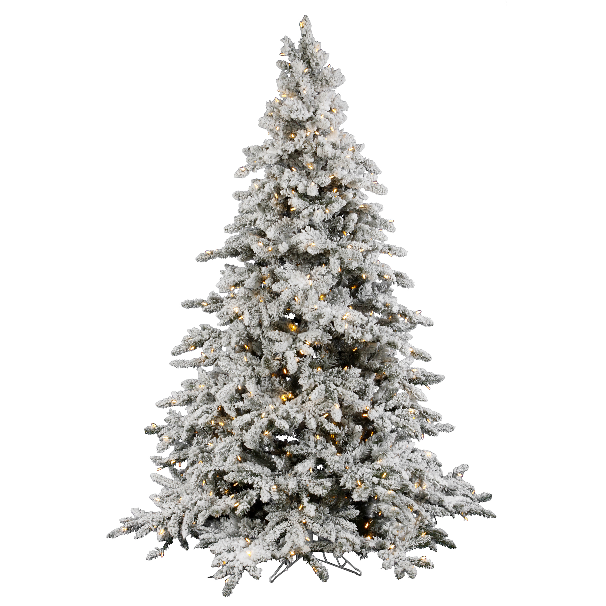4.5' Green Fir Artificial Christmas Tree with 250 LED White Lights with Stand