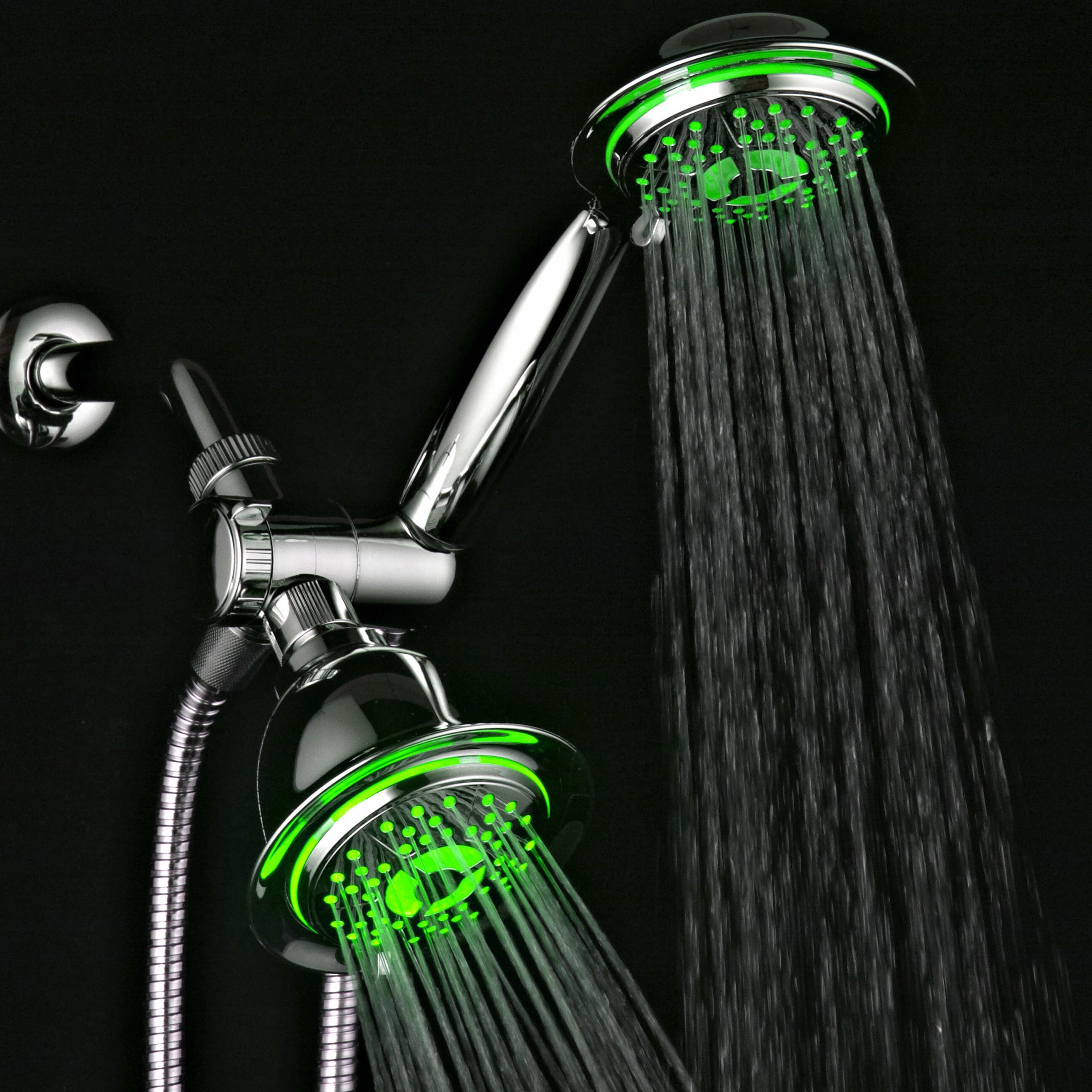 Colorful LED Shower Head Bathroom Handheld Bathing Tool Led Filter Saving Water 