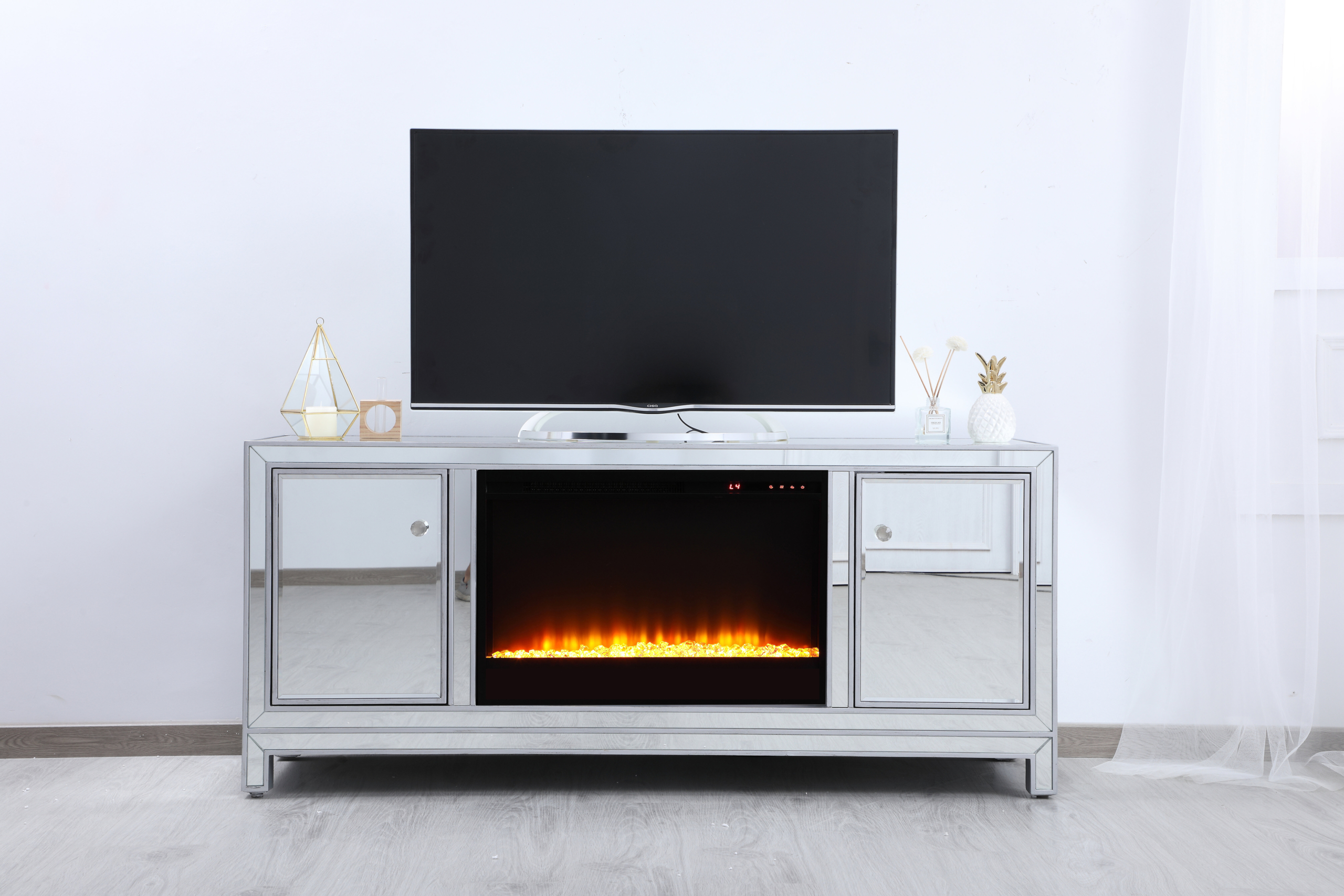 Abbotsford TV Stand for TVs up to 70" with Fireplace Included