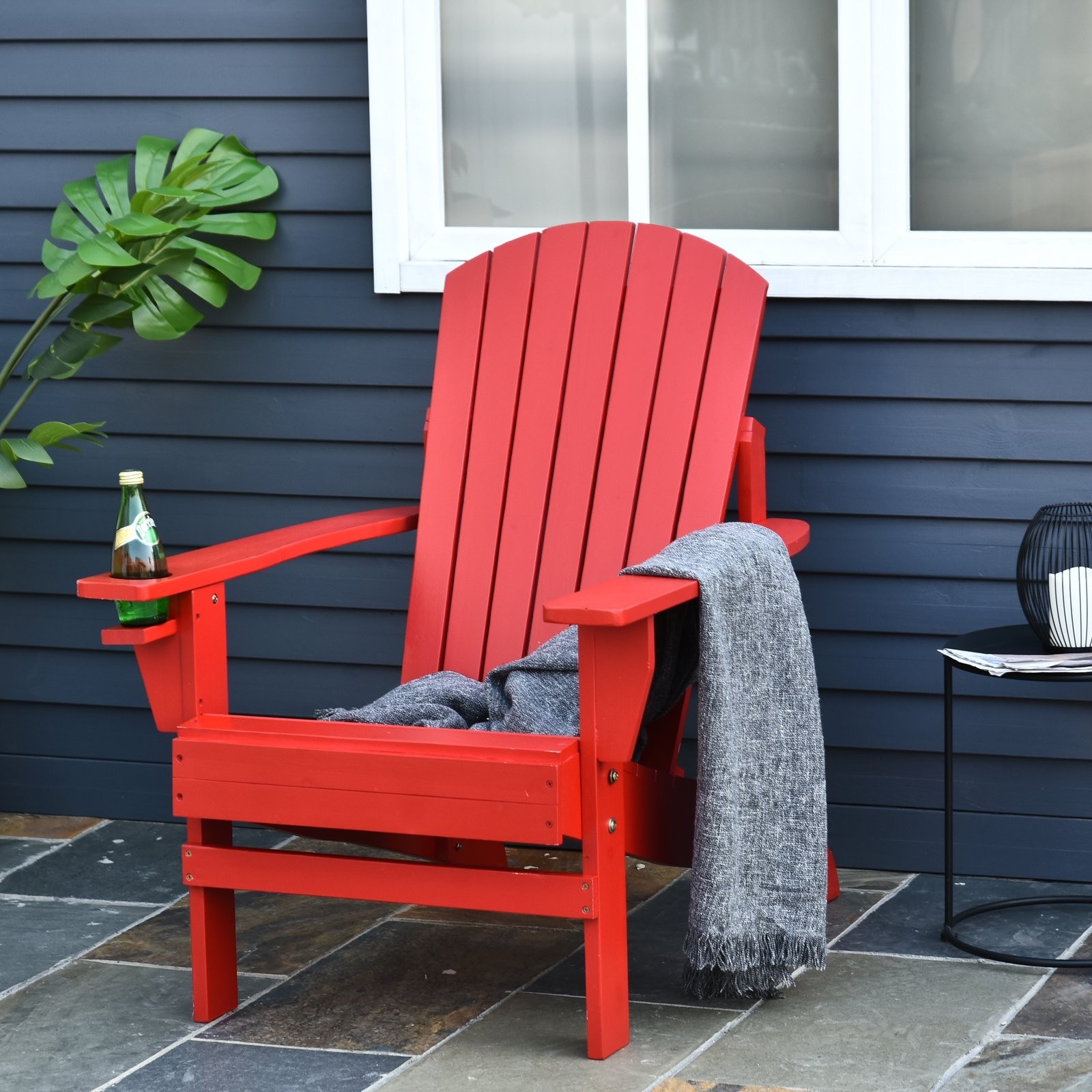 Abilene Outdoor Solid Wood Adirondack Chair