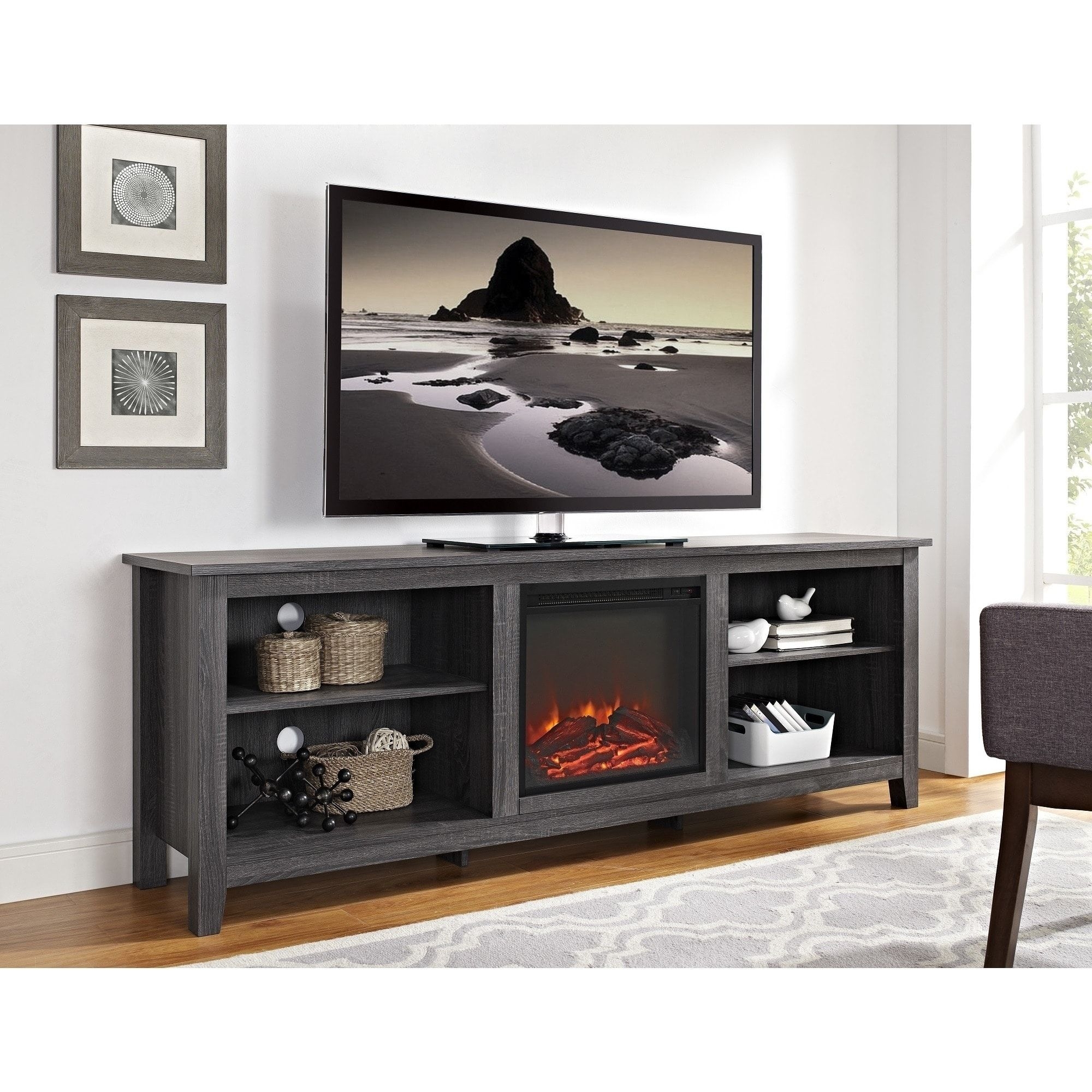 Amazon com new 70 inch wide television stand with