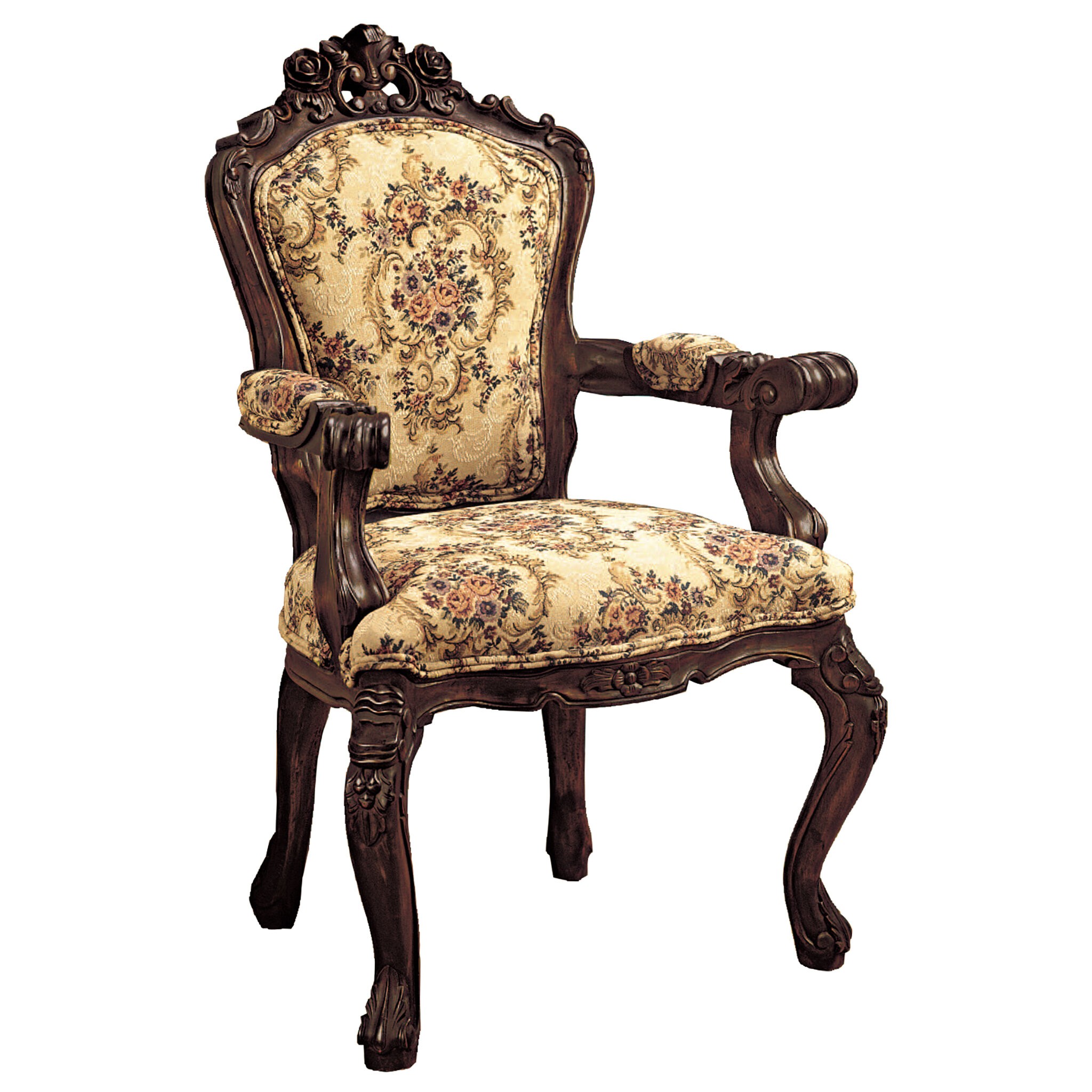 an antique chair