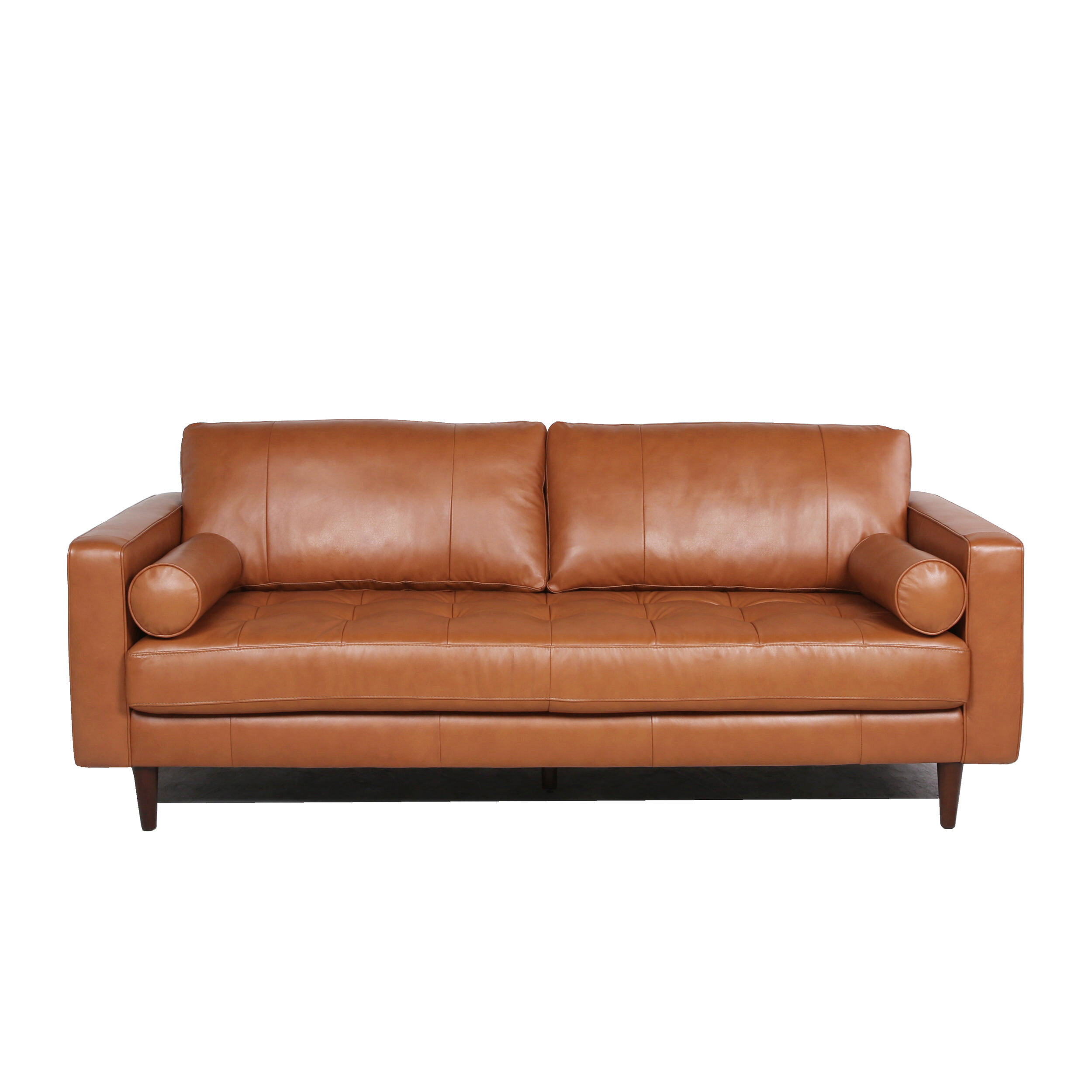 Mid Century Modern Leather Sofa - Ideas on Foter