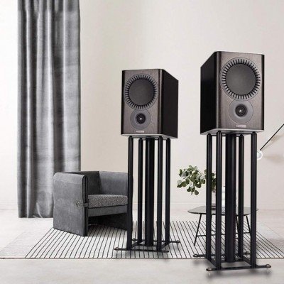 Black Composite Boardmaterial Speaker Stand Black Composite Boardmaterial Speaker Stand