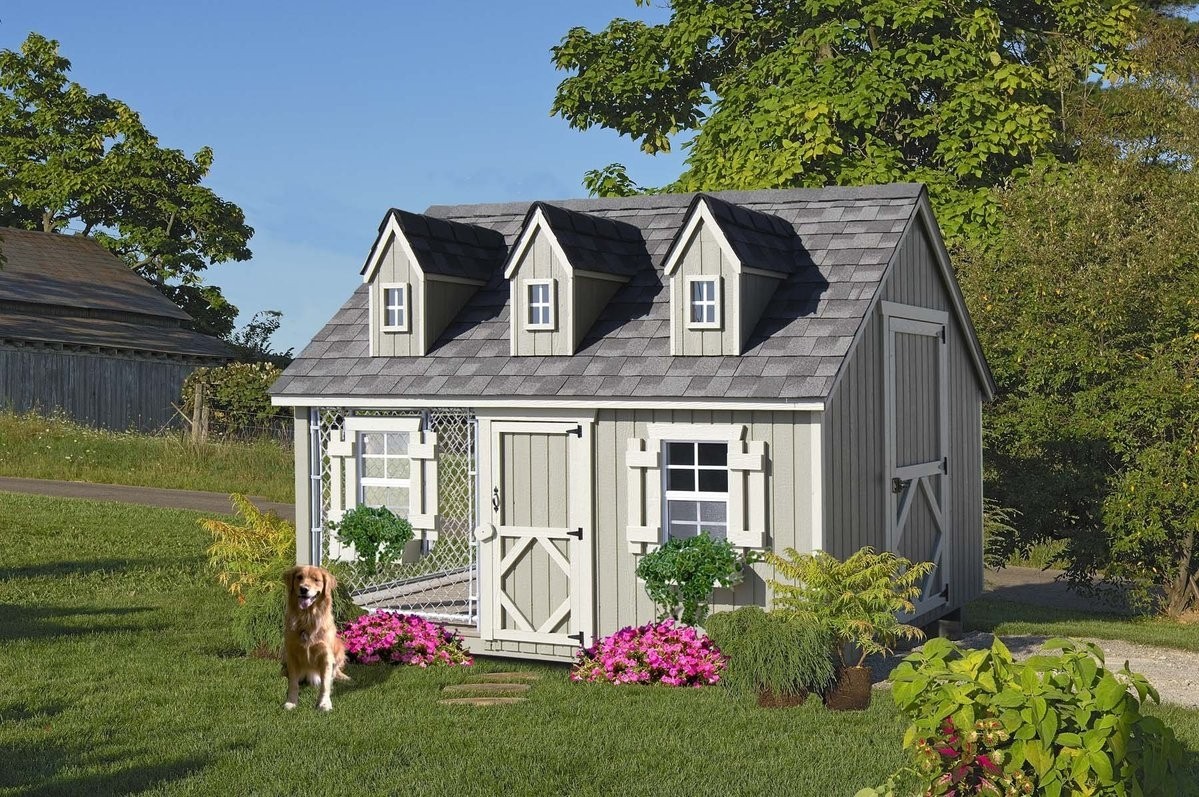Cape Cod Cozy Cottage Kennel Dog House