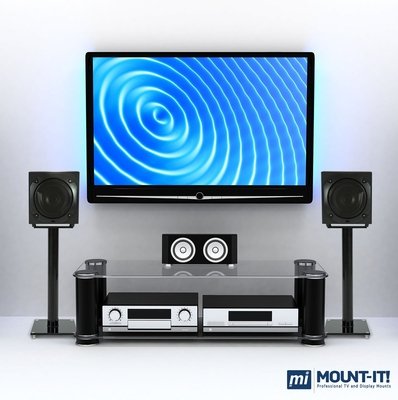 Engineered Wood Tempered Glass Steel Aluminium Fixed Height Speaker Stand Engineered Wood Tempered Glass Steel Aluminium Fixed Height Speaker Stand