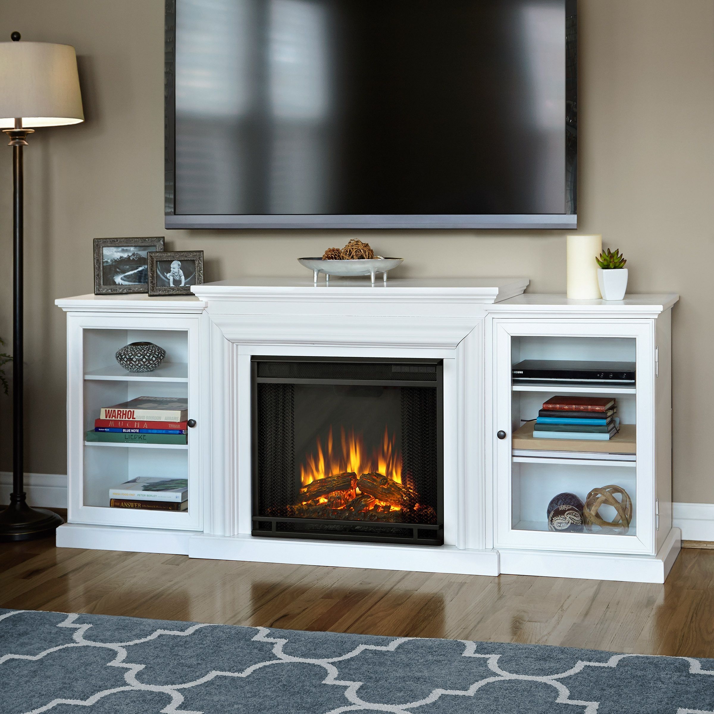 Frederick TV Stand for TVs up to 78" with Fireplace Included