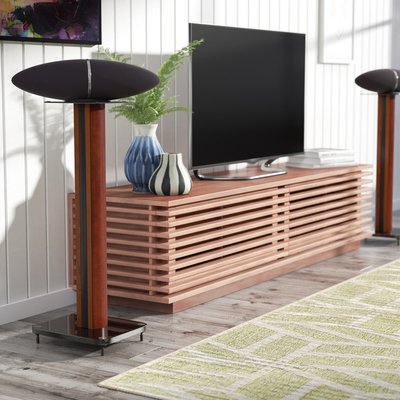 Glass Metal Wood Fixed Height Speaker Stand Glass Metal Wood Fixed Height Speaker Stand