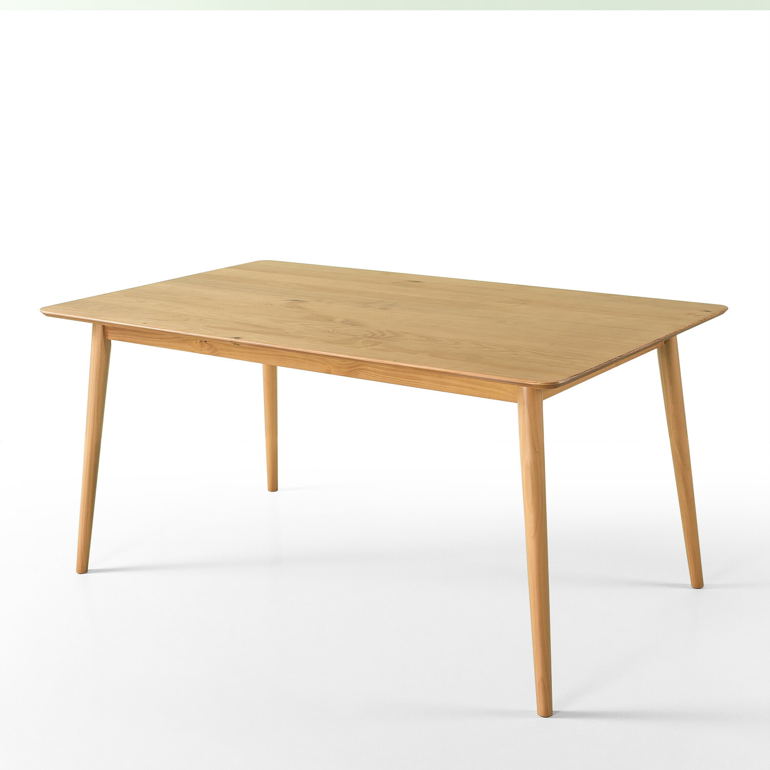 Goodyear Mid Century Modern Solid Wood Dining Table