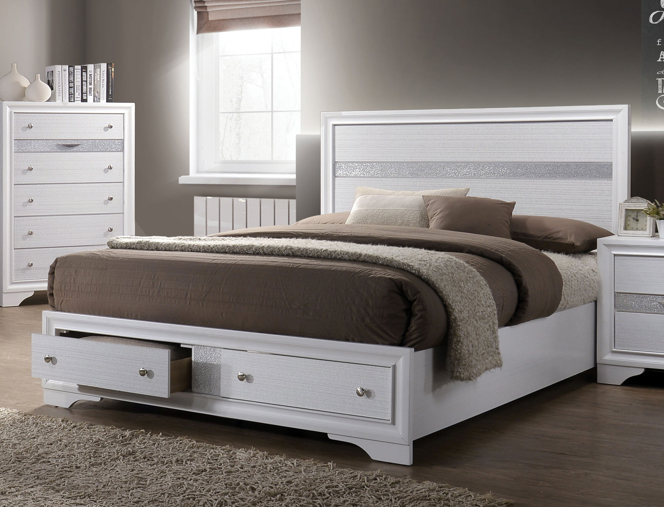 King Bed Frame With Storage - Ideas on Foter