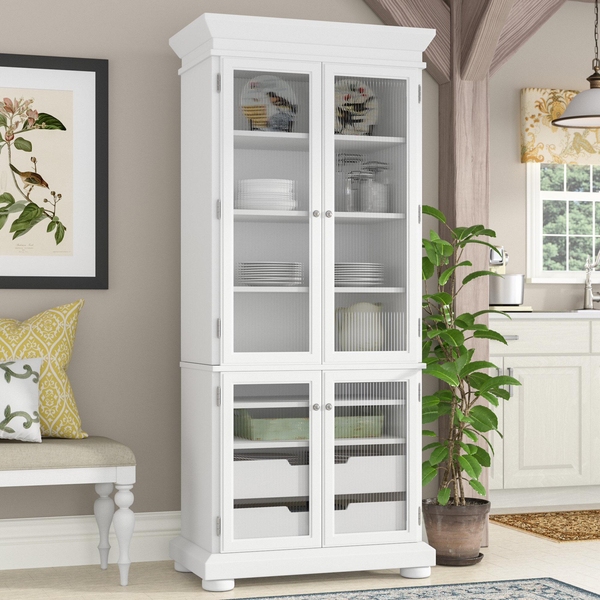 White Kitchen Pantry Cabinet - Ideas on Foter