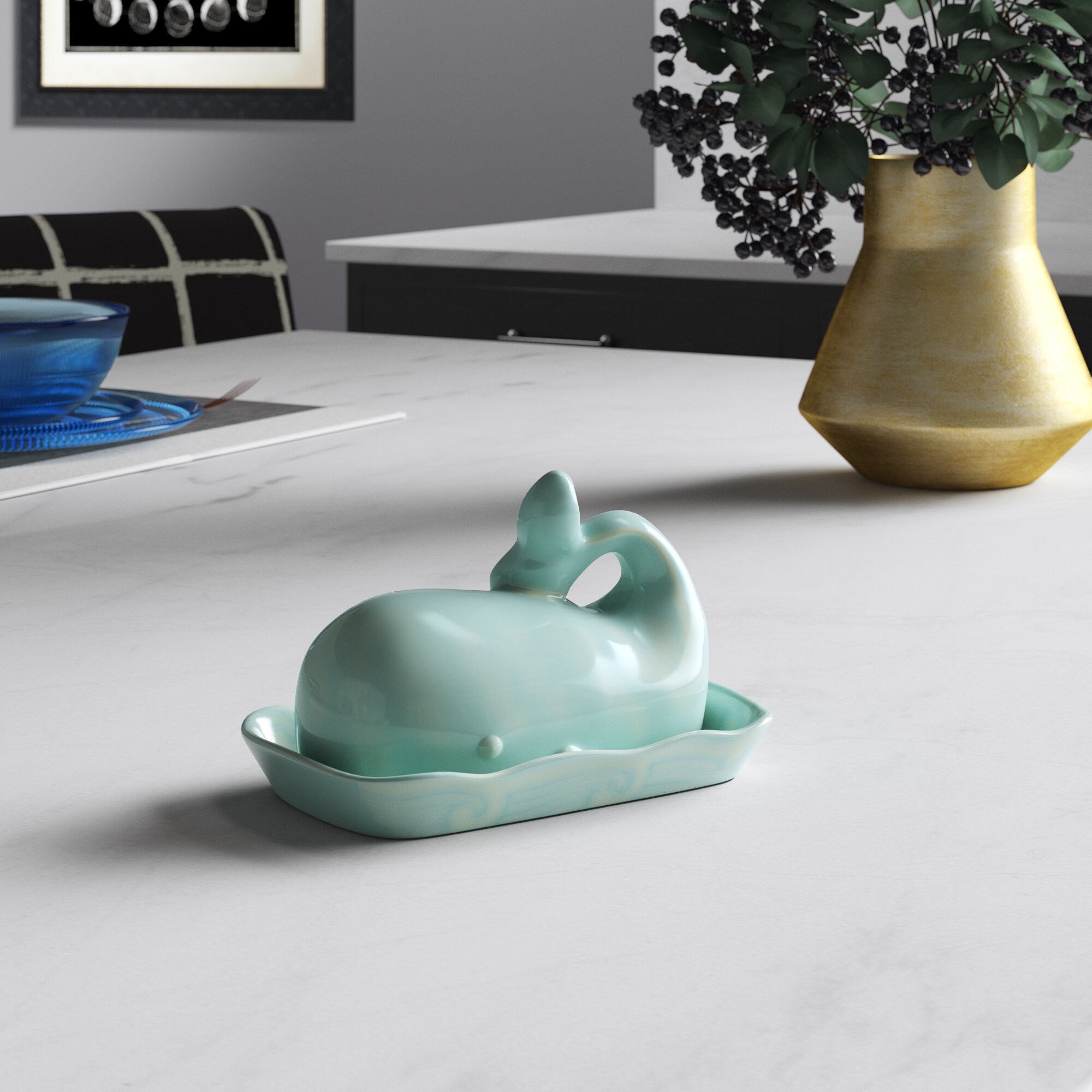 Natividad Whale Butter Dish