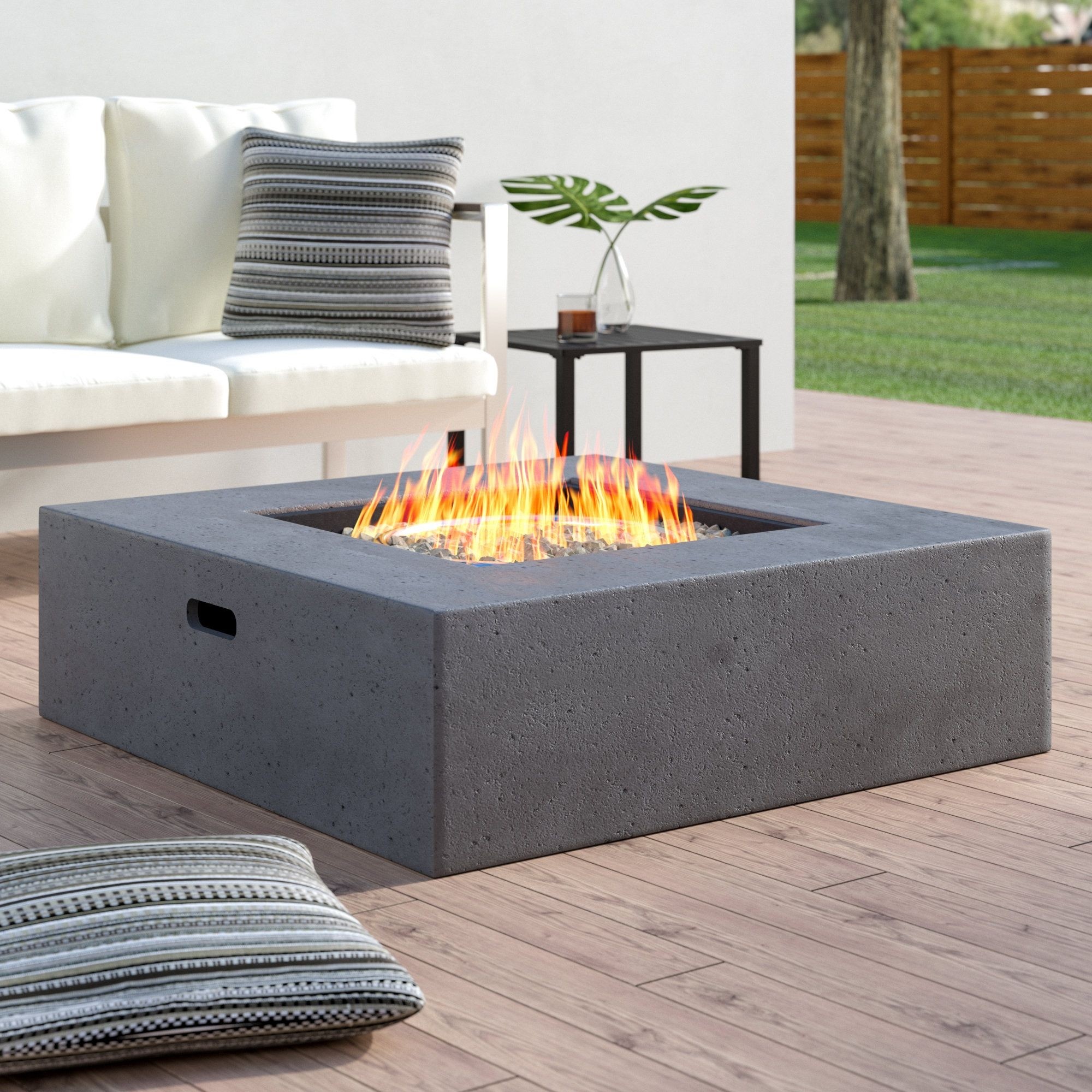 Olivet Propane Gas Fire Pit Table