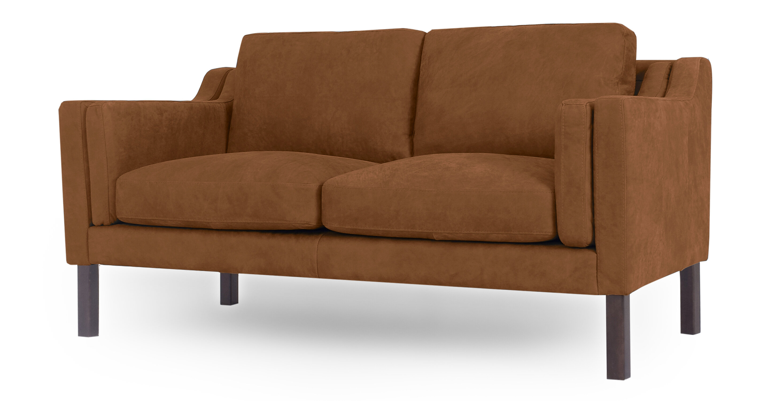 rolando mid century modern leather sofa