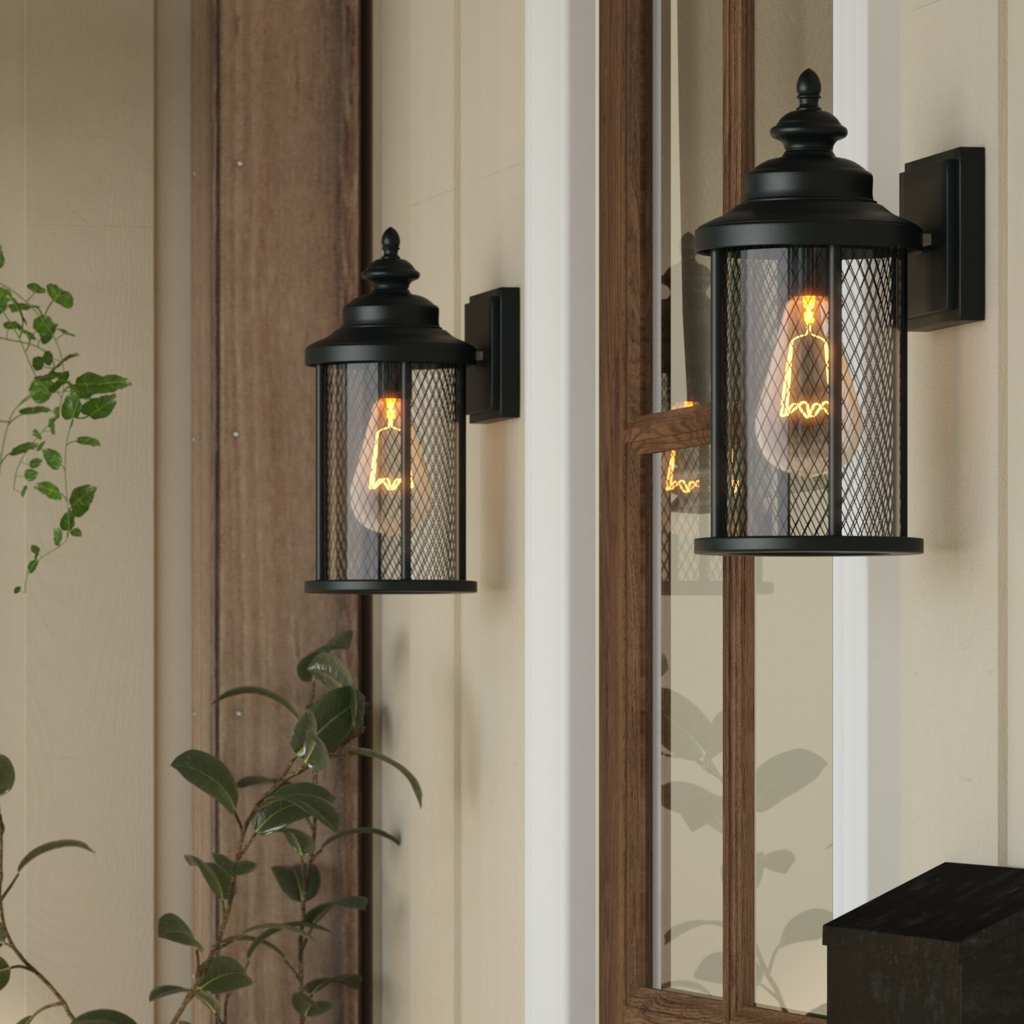 Torrence Outdoor Wall Lantern (Set of 2)