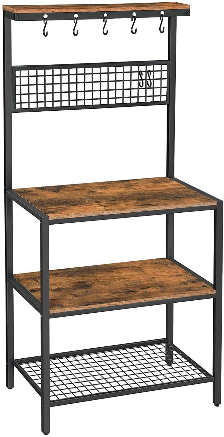 Oak hill distressed oak bakers deals rack