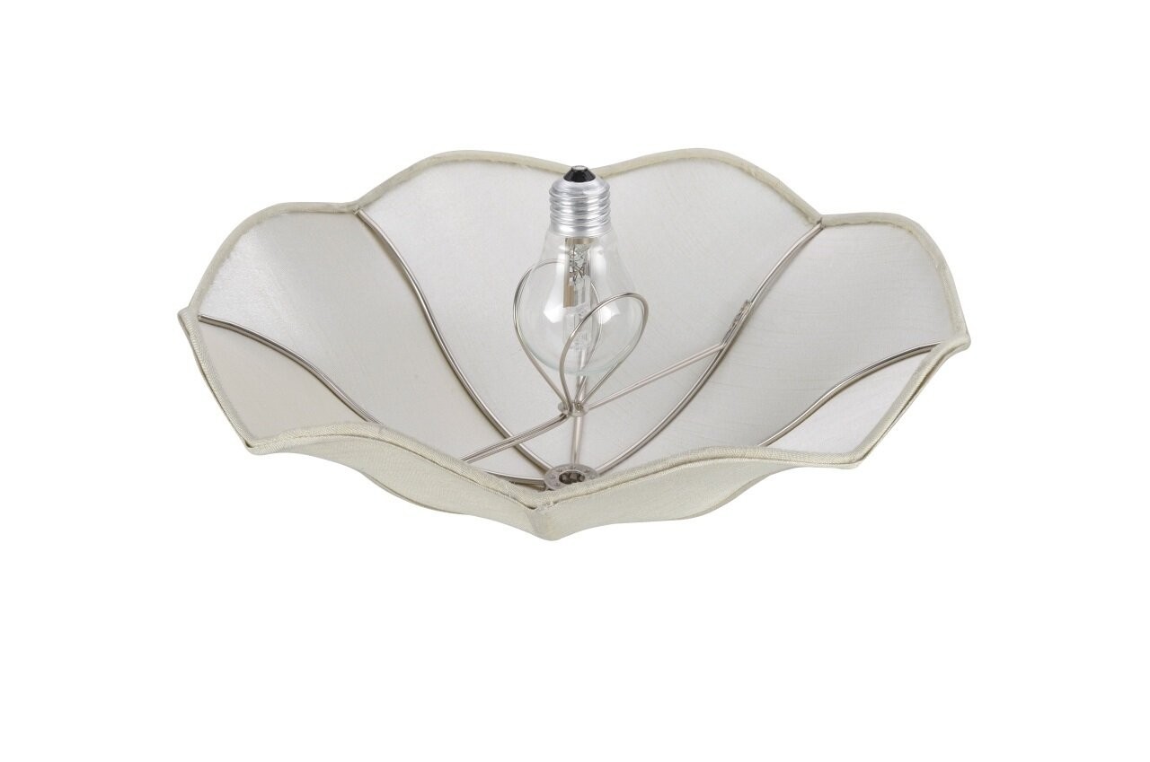 Easy Clip On Satin Tulip Shade for old antique or bare hanging ceiling fixture 