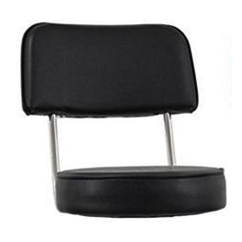 Black 2 piece bar stool seat for contemporary style bar