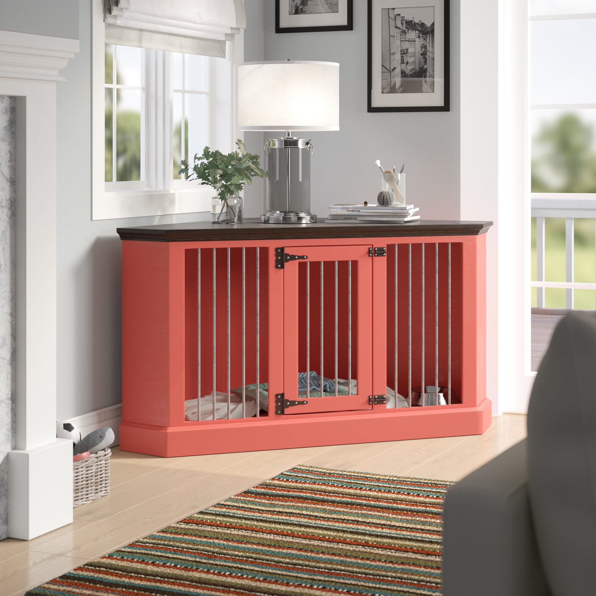 Corner pet crate hotsell