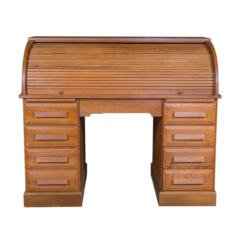 Brown Traditional Solid Wood Desk