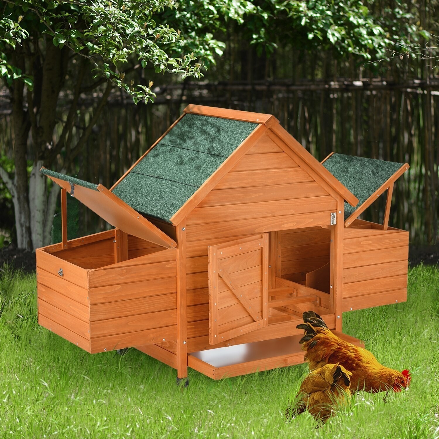Chicken Coop with Chicken Run For Up To 3 Chickens
