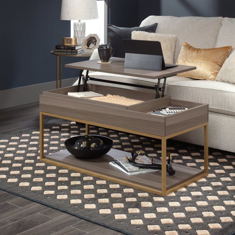 Coffee Table With Tray Top And Storage Coffee Table With Tray Top And Storage