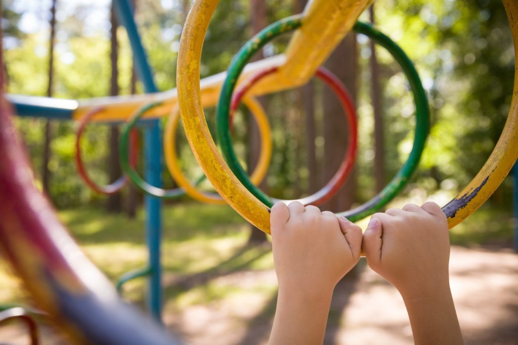 Monkey Bars on a Playground - Fall Height and Playground Safety