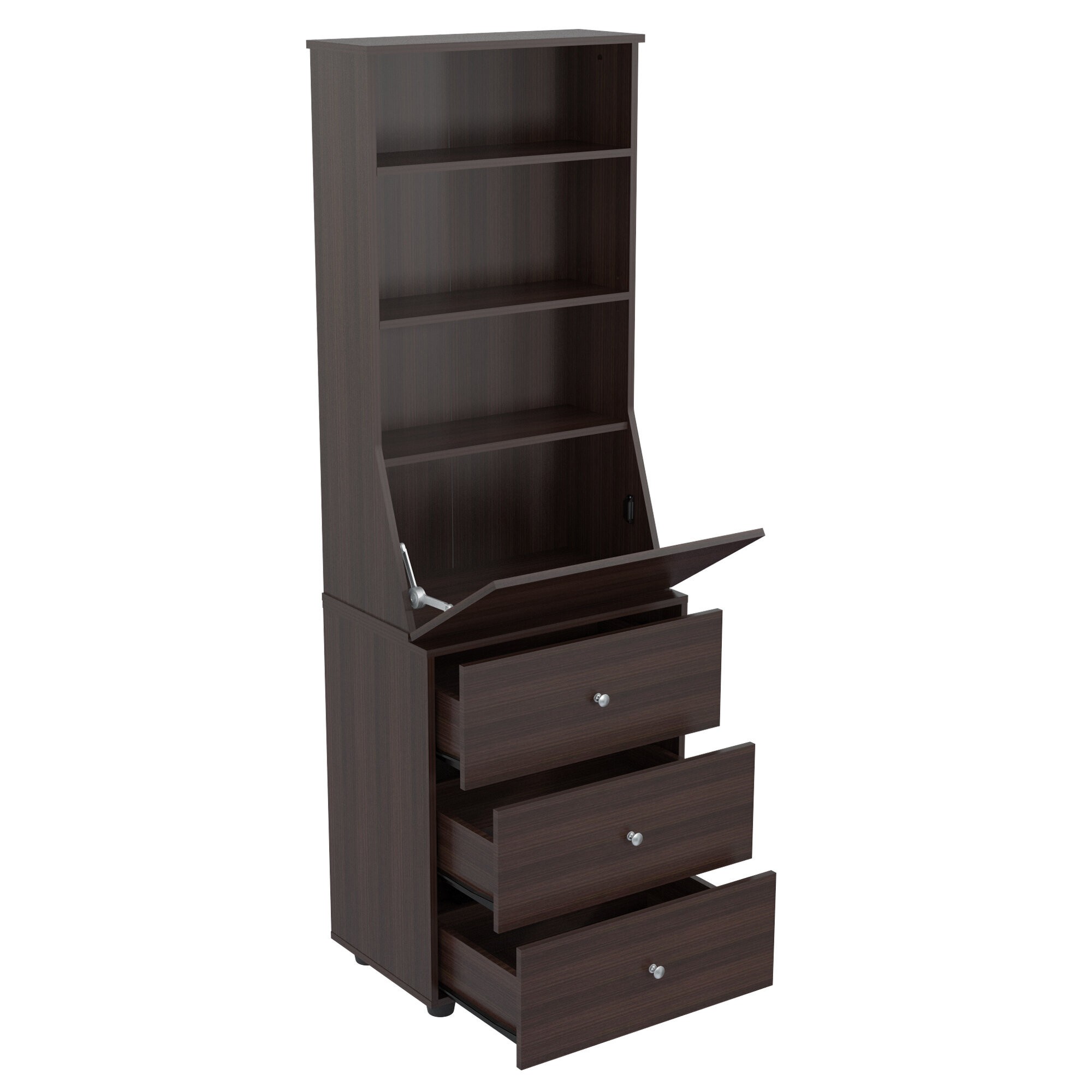 Dark Wood Armoire Desk with Hutch Dark Wood Armoire Desk with Hutch