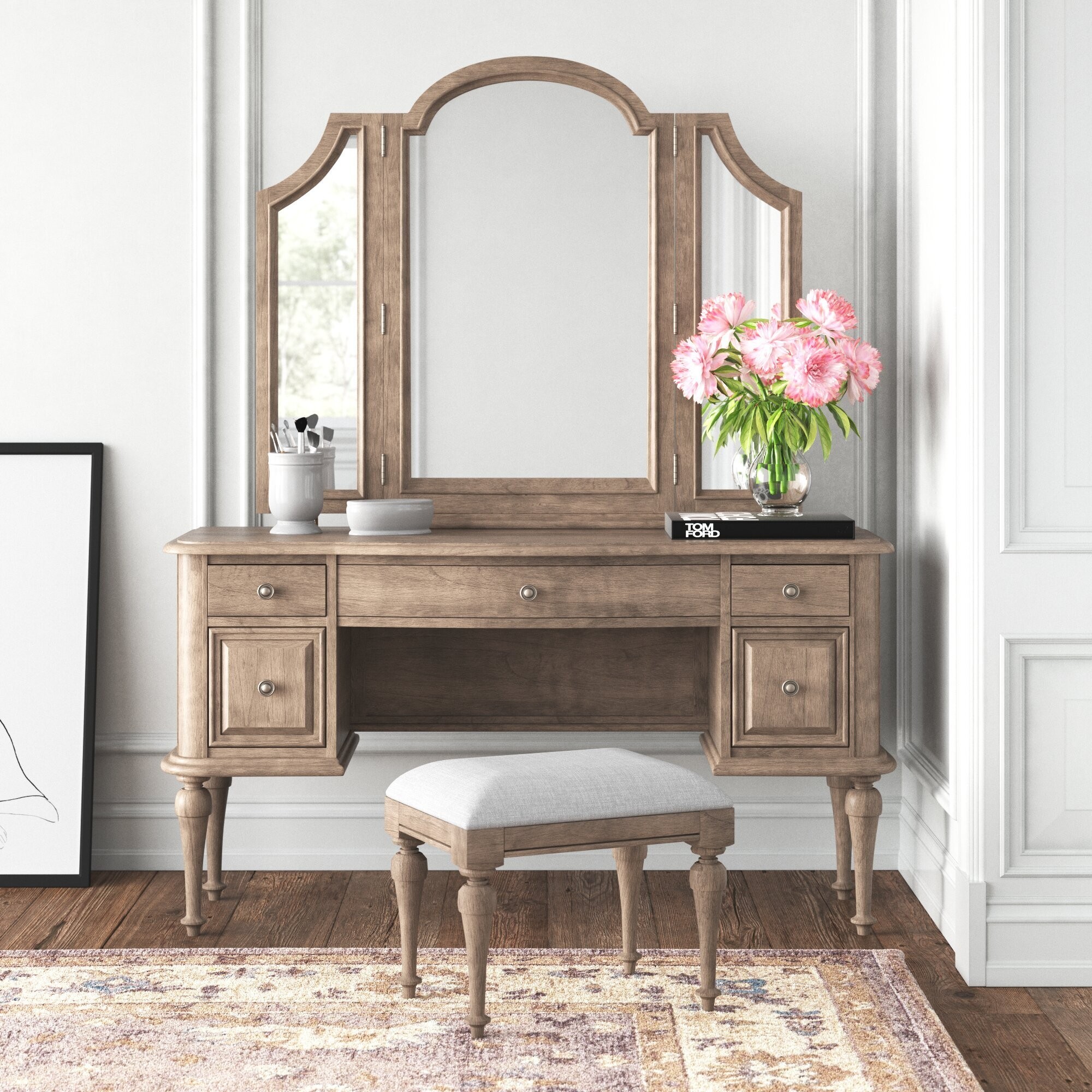 Bedroom Vanity With Storage - Foter