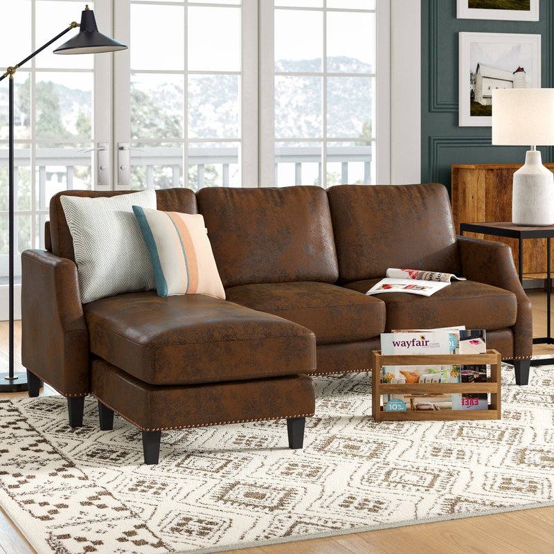 Edenburg 54" Wide Reversible Sofa & Chaise