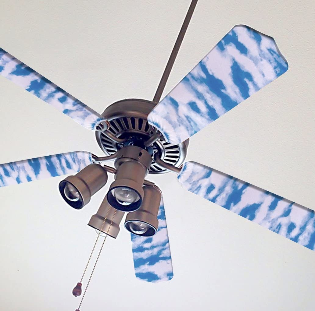 Fancy Blade Ceiling Fan Accesories Blade Cover Decoration, Clouds