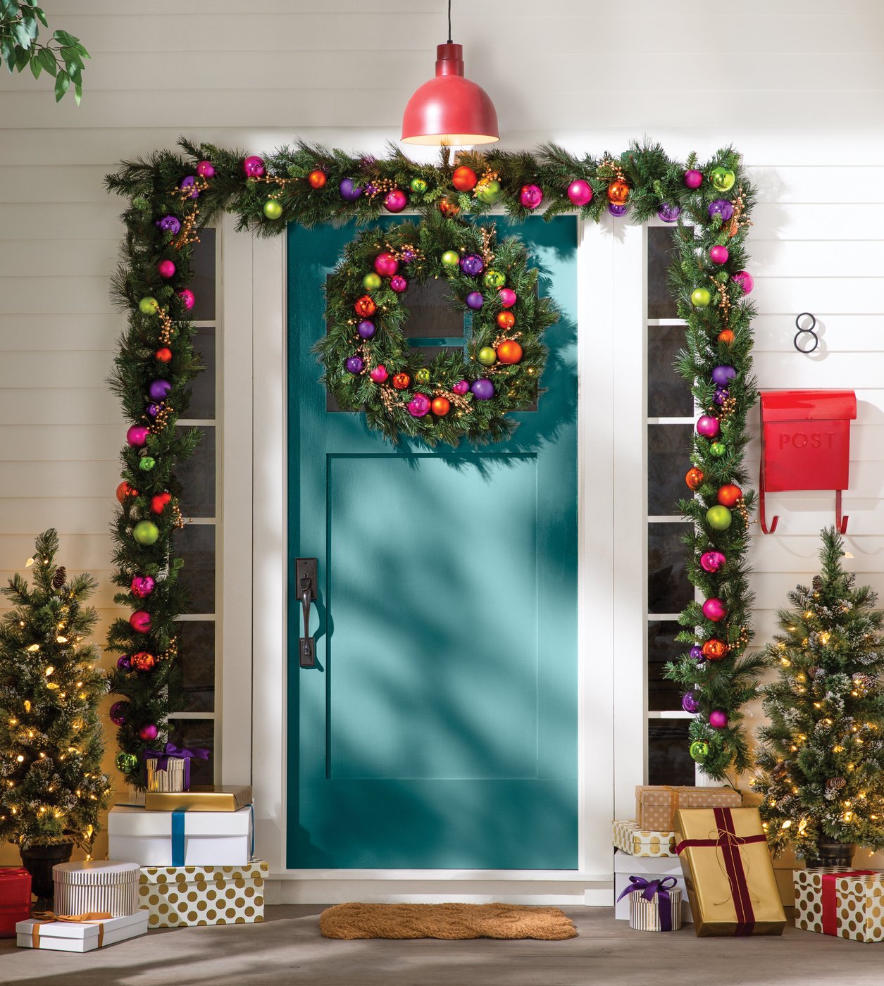 Wrap Your Home For Christmas with These 9 Beautiful Front Door Garlands