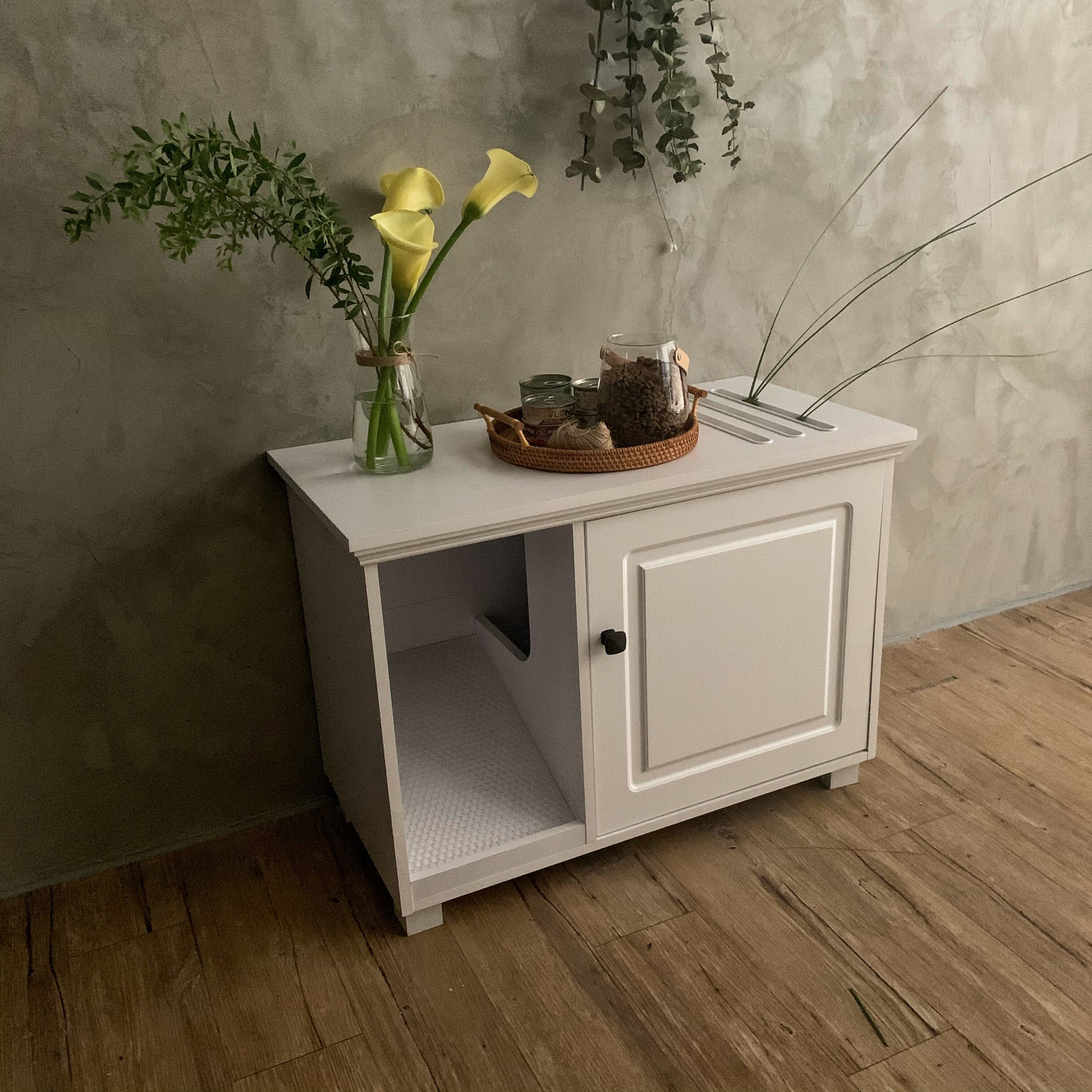 iraheta modern litter box enclosure