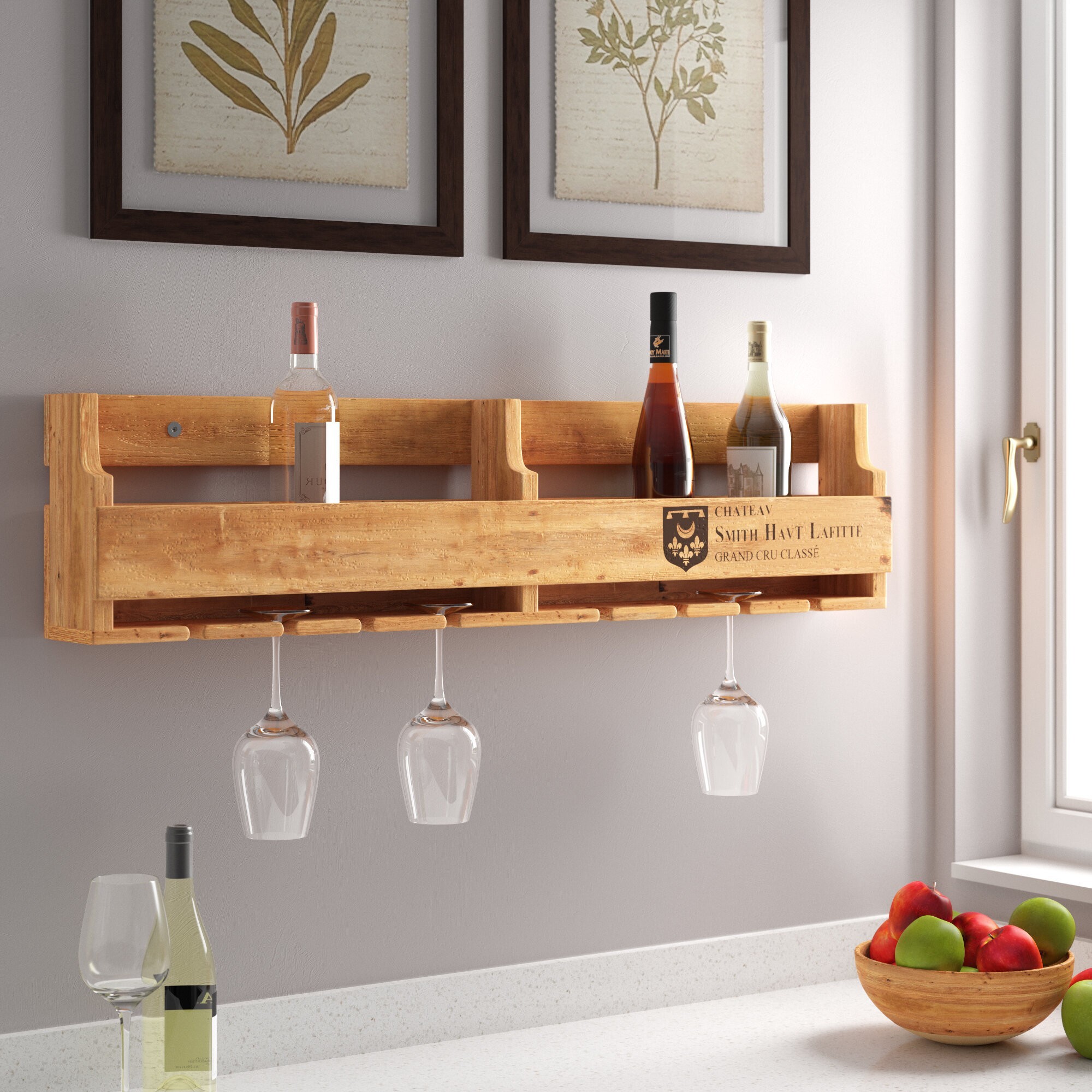 Wine Glass Display Case - Foter