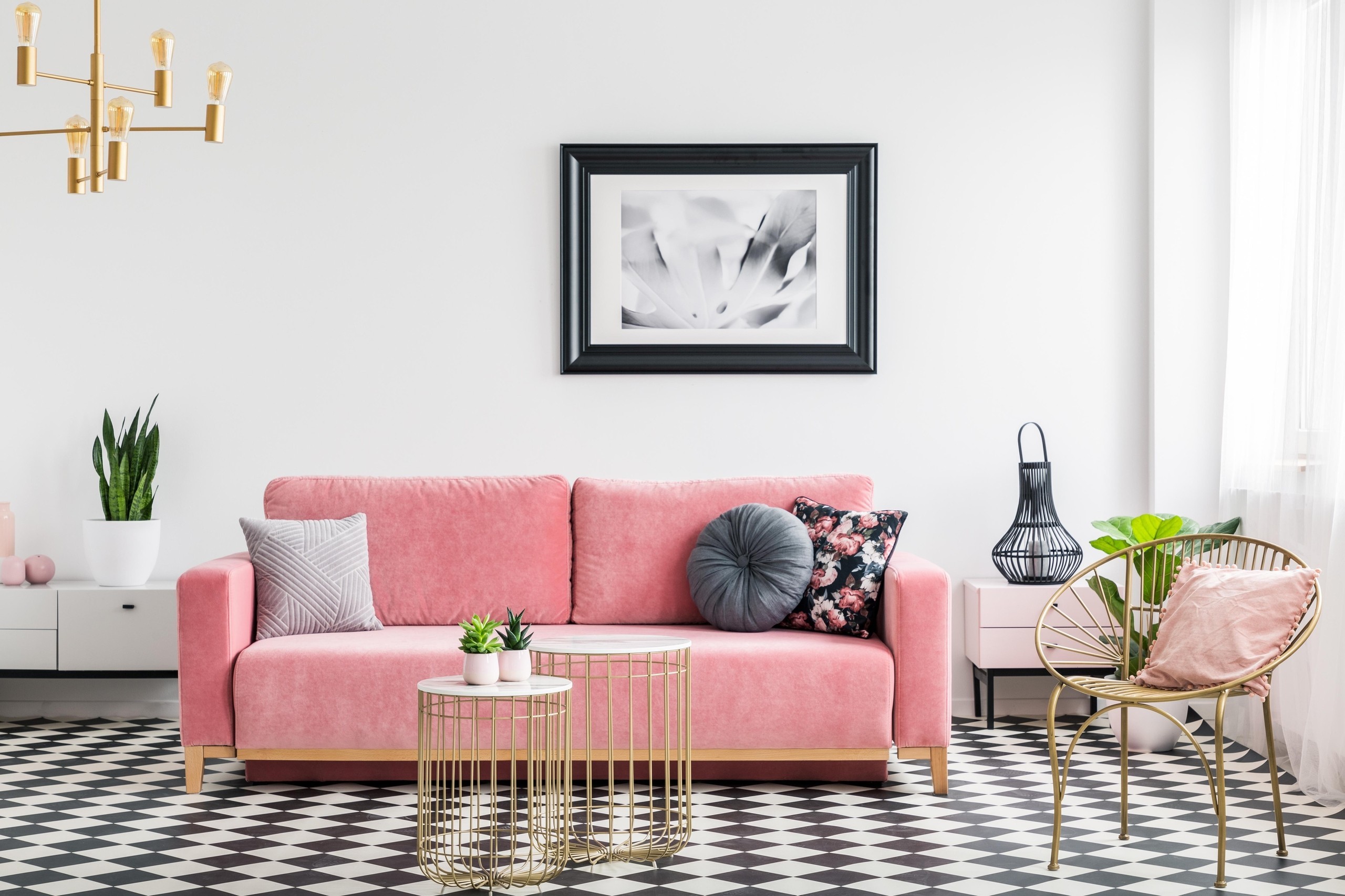 Glamour living room interior Glamour living room interior