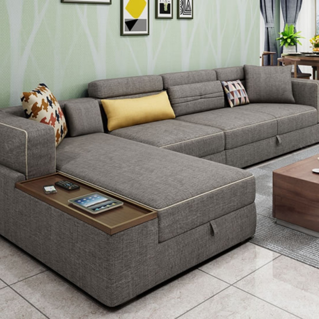 100 Sofa With Storage Storage Couch Ideas On Foter   Grand Ikea Style Three Seater L Shaped Sofa Set With 