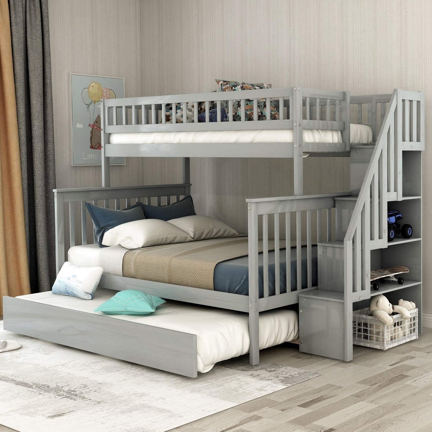 7 Cool Designs For Triple Bunk Beds Foter